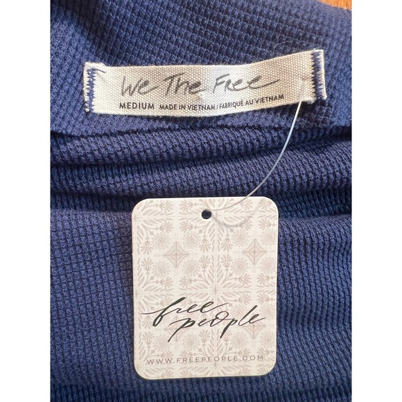 Free People We the Free Main Squeeze Off the Shoulder Slouchy Sweater Sz Medium - Picture 10 of 11